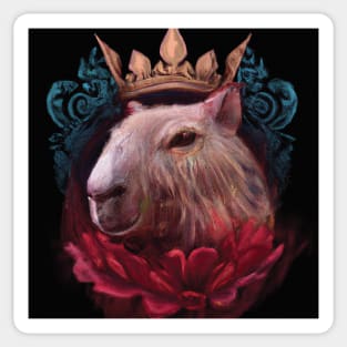 The Mysterious Capybara Sticker